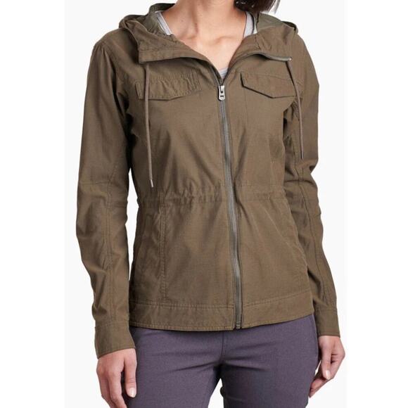 Kuhl Stryka jacket utility jacket olive green size small hooded - Picture 1 of 12